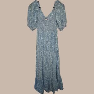 Gorg baby blue and white